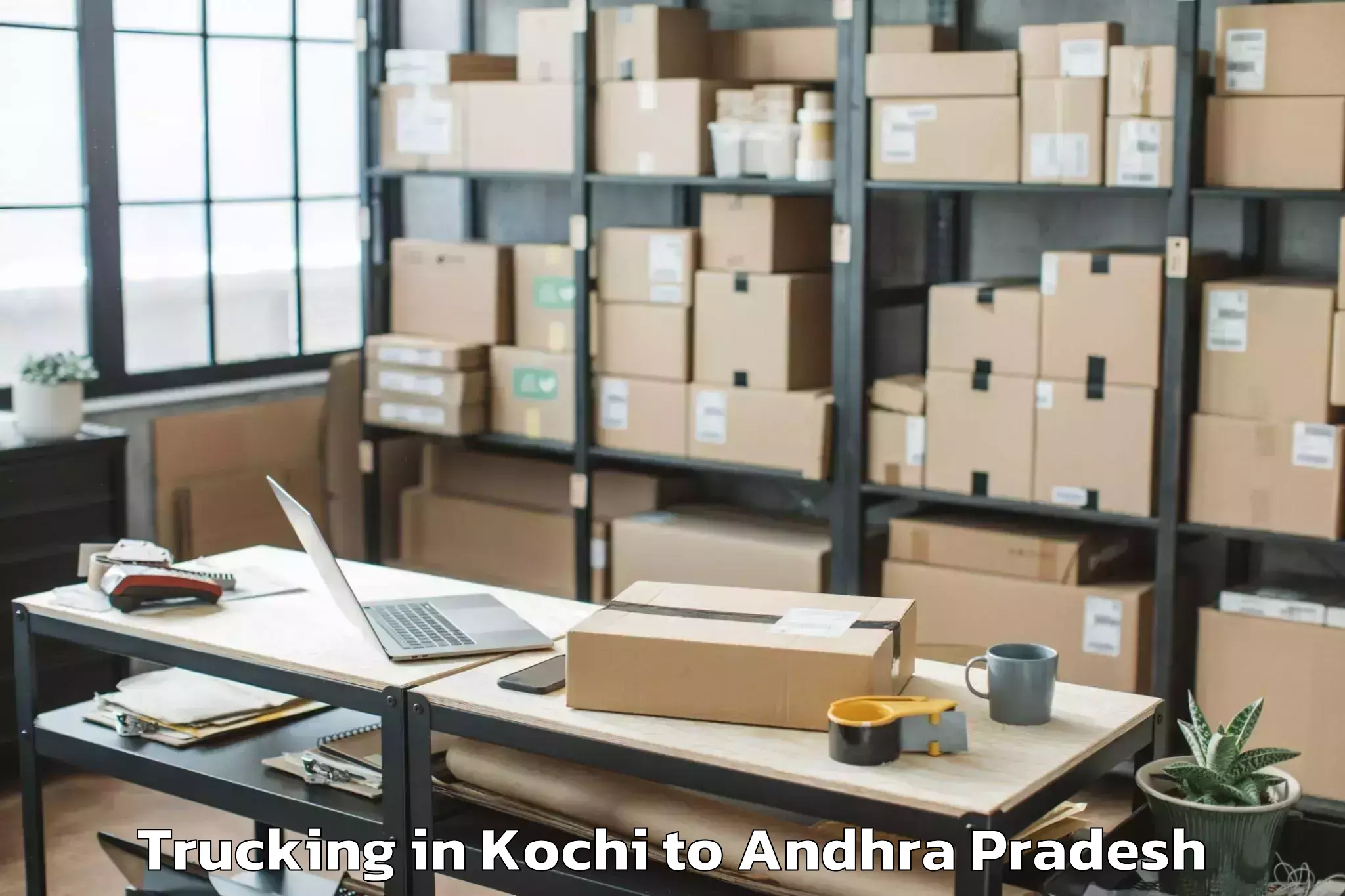 Affordable Kochi to Rayavaram Trucking